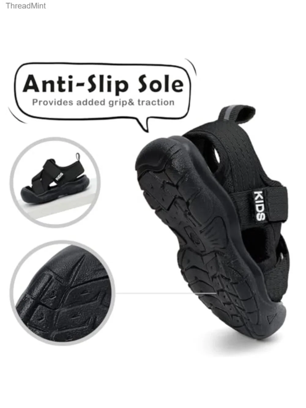 Baby Toddler Sandals Non-Slip Closed Toe Breathable Mesh First Walker Shoes